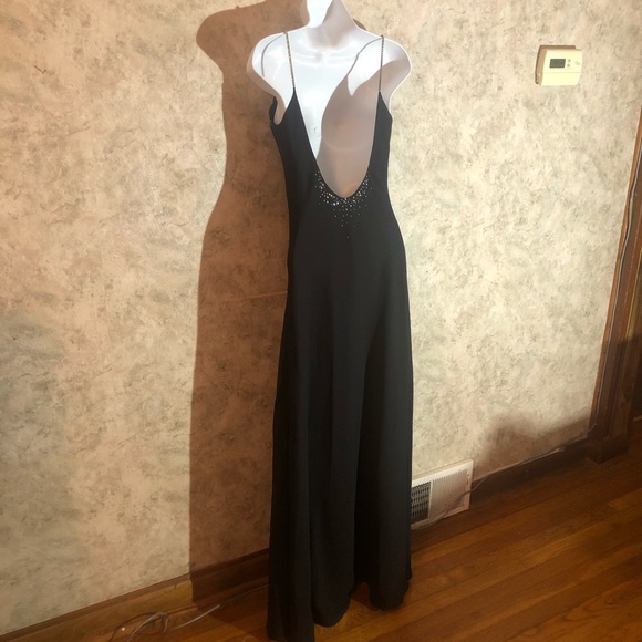 Dave & Johnny Diamond Strap Prom Gown - Picture 14 of 15